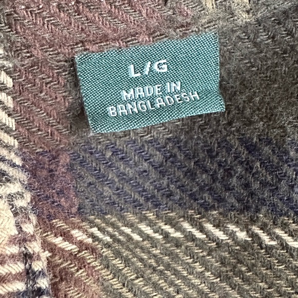 Orvis Shirt Mens Large Size Multi Color Plaid Heavy Cotton  with Side Po… - Picture 12 of 16